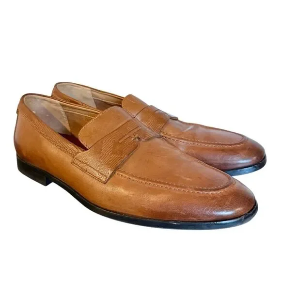 Ted Baker Addlerc debossed leather saddle loafers size 9 - Picture 12 of 12